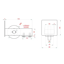 Samonos do 400 kg/7 m, profil 80 × 80 × 5 mm, Zn Samonos do 400 kg/7 m, profil 80 × 80 × 5 mm, Zn